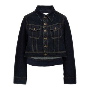 Victoria Beckham Women's Denim Cropped Jacket
